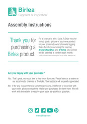 Birlea PEMBROKE S000238 Assembly Instructions Manual