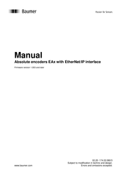 Baumer EA Series Manual