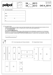 pelipal Livorno 045-4 6814 Series Manual