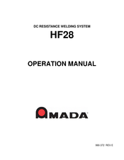 Amada HF28/480 Operation Manual