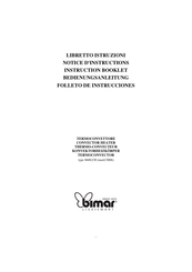 Bimar S600.CH Instruction Booklet
