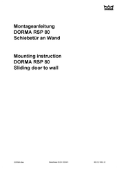 Dorma RSP 80 Mounting Instruction