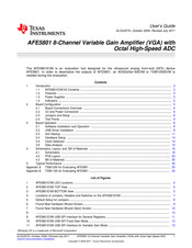 Texas Instruments AFE5801EVM User Manual