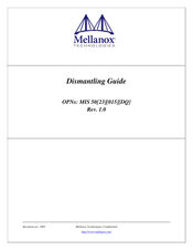 Mellanox Technologies MIS5025Q-1SRC Dismantling Manual