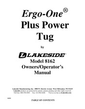 Lakeside Ergo-One Plus 8162 Owner's/Operator's Manual