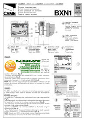 CAME BXE 24 Instructions