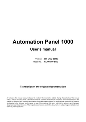 B&R Panel PC 900 User Manual