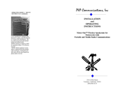 PVP Communications Motor-One Installation And Operating Instructions