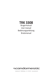 Scandomestic TRK 3308 User Manual