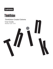 Lenovo ThinkVision Creator Extreme 62A6-RAR3-WW User Manual