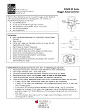 Drive Medical Oxygen Pulse Oximeter User Manual