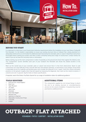 Stratco Outback Flat Attached Installation Manual