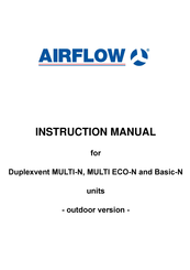 Airflow Duplexvent Basic-N Instruction Manual