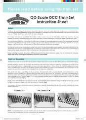Bachmann Branch-Line OO Scale DCC Train Set Instruction Sheet
