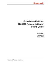 Honeywell SmartLine RMA800 User Manual