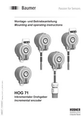 Baumer Hubner HOG 71 Mounting And Operating Instructions