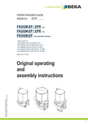 BEKA FKGGM-EP V DC Original Operating And Assembly Instructions