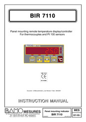Bamo BIR 7110 Instruction Manual