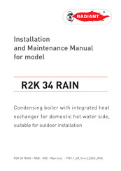 Radiant R2K 34 RAIN Installation And Maintenance Manual