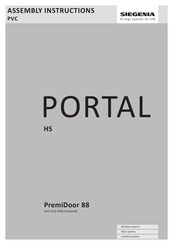 Siegenia PORTAL HS Assembly Instructions Manual