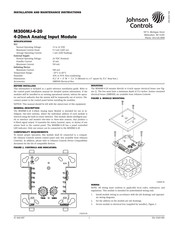 Johnson Controls M300MJ-4-20 Installation And Maintenance Instructions