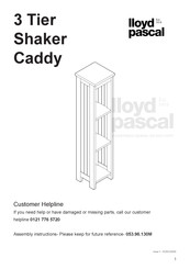 Lloyd Pascal 3 Tier Shaker Caddy Manual