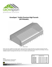 Growspan Gothic Premium 108185H Manual