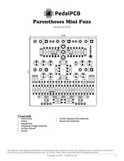 Pedalpcb Parentheses Mini Fuzz Manual