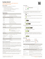 Savant SSC-W002G-01 Quick Reference Manual