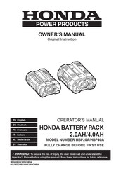 Honda HBP40A Operator's Manual