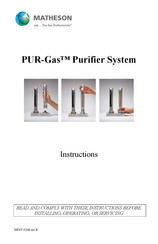Matheson PUR-Gas MCTG-0052 Instructions Manual