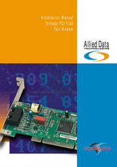 Allied Data Technologies Tornado PCI V.90 Installation Manual