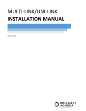Rollease Acmeda MULTI-LINK Installation Manual