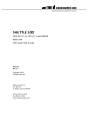 MED Associates SHUTTLE BOX Installation Manual
