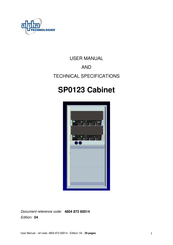 Alpha Technologies SP0123 User Manual And Technical Specifications