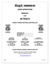 Engineered air EngA M-TRAC4 User's Operation Manual