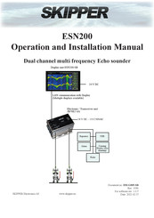 Skipper ESN200 Operation And Installation Manual
