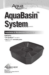 Aquascape AquaBasin Installation & Maintenance Instructions