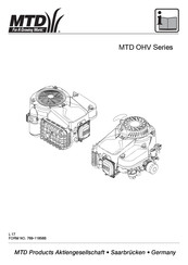 MTD OHV Series Original Operating Instructions