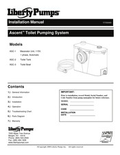 Liberty Pumps Ascent ASC-1 Installation Manual