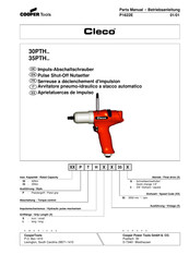 Cooper Tools Cleco 30PTH Series Operating Instructions Manual