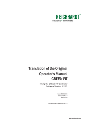 Reichhardt GREEN FIT Original Operator's Manual