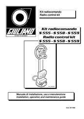 GIULIANO S 555 Installation, Operation And Maintenance Manual