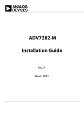 Analog Devices EVAL-ADV7282MEBZ Installation Manual