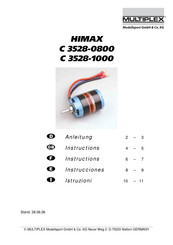 MULTIPLEX modell HIMAX C 3528-0800 Instructions Manual