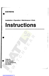 Siemens RL Instructions Manual