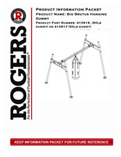 Rogers Big Brutus Hanging Dummy Product Information Packet