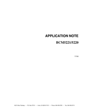 Broadcom BCM5220 Application Note