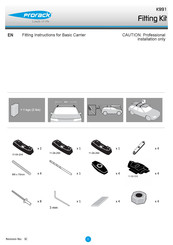 Prorack K991 Fitting Instructions Manual