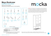 Mocka Maya Bookcase Assembly Instructions Manual